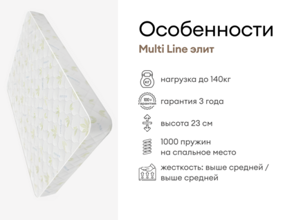 Матрас Мистер Слип Multi Line элит 37